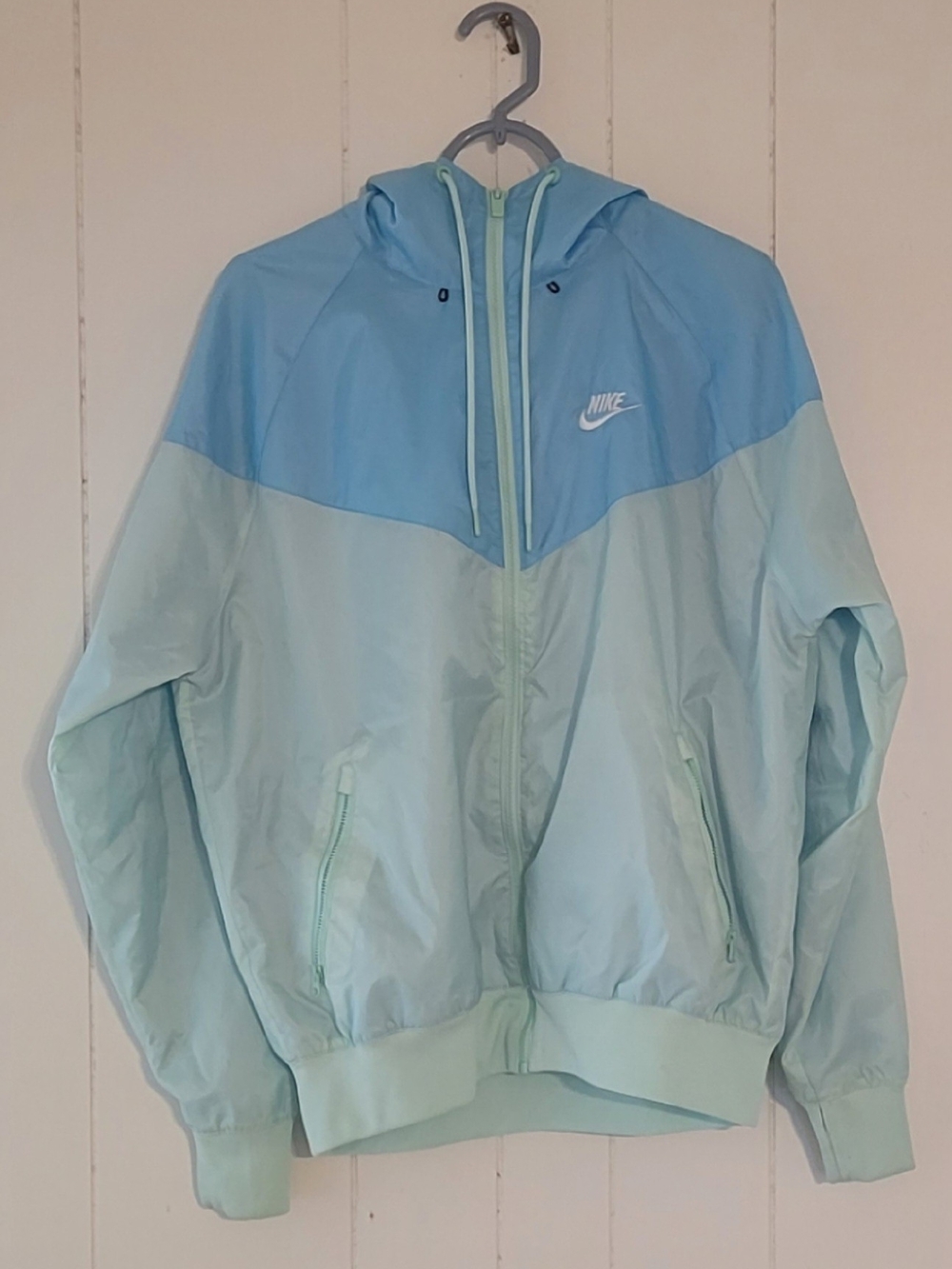 Nike Sportswear Windrunner Full Zip Jacket Pastel Light Blue Mint Green Small